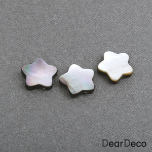 자개 귀여운별 피콕블랙(약14~15mm)(1개)귀걸이재료 자개악세사리재료 p1710-02
