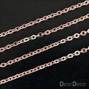 체인 235sf 핑크(폭 약1.8mm) (50cm)기본체인 팔찌목걸이재료 m1801-25