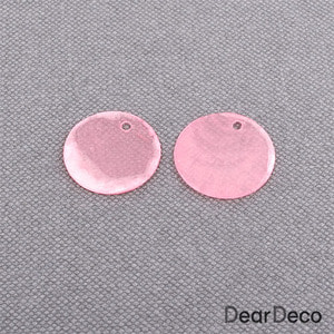 자개 반투명라운드(소)핑크(2개)귀걸이만들기 부자재 악세사리부재료 p1802-03