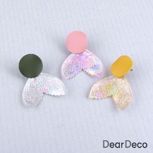 [디자인샘플]아크릴 고래꼬리 귀걸이만들기(색상선택) 2001diy07