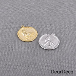 별자리 코인펜던트 사자자리(1개)동전 목걸이재료 부자재 m2004-27