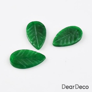 비취 나뭇잎 펜던트(1개)원석부자재 목걸이 귀걸이재료 g2207-13