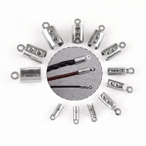 스테인레스스틸 C형캡(내경1 2 3 4mm) (10개) 써지컬부자재 가죽끈마감캡 m2110-16