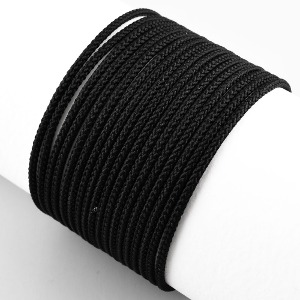매듭끈 인견꼰세사 블랙(약1.8~2mm) (3M) 팔찌재료 목걸이만들기 e2304-03