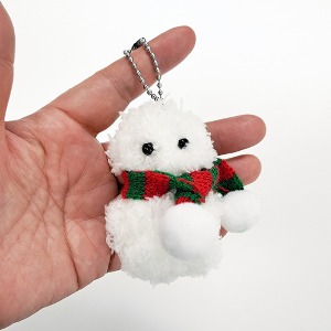 [디자인샘플-재료구매] 모루 키링인형만들기(눈사람) diy2312-03