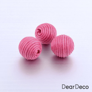 면실볼 핑크(2개)귀걸이재료 비즈재료 w1807-11