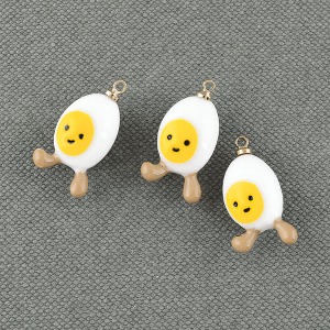 귀여운 계란 펜던트(1개) 악세사리재료 키링만들기 e2210-01