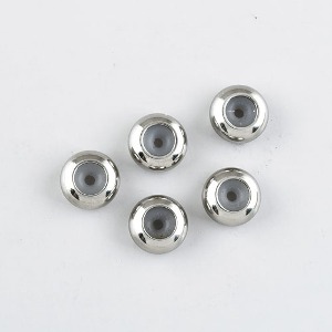 스테인레스스틸 도넛형 실리콘 볼(8mm 작은구멍) (1개) 써지컬 재료 m2305-24